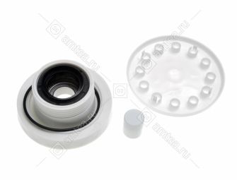 Суппорт в сборе (левый, против шкива, резьба по часовой, подшип. 6204 + 30x46.8x8.7/13) стиральной машины Electrolux