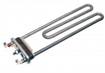 ТЭН (нагреватель) L=240 мм, 1850W, прямой с отверстием стиральной машины Indesit, Ariston